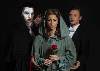 Gerónimo Rauch, Talía del Val y Guido Balzaretti en 'El fantasma de la ópera, el musical'